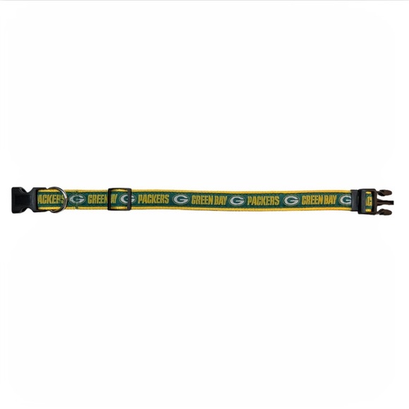 NFL Green Bay Packers Dog Collar - Heavy-Duty, Durable & Adjustable, Size Large - Picture 6 of 14